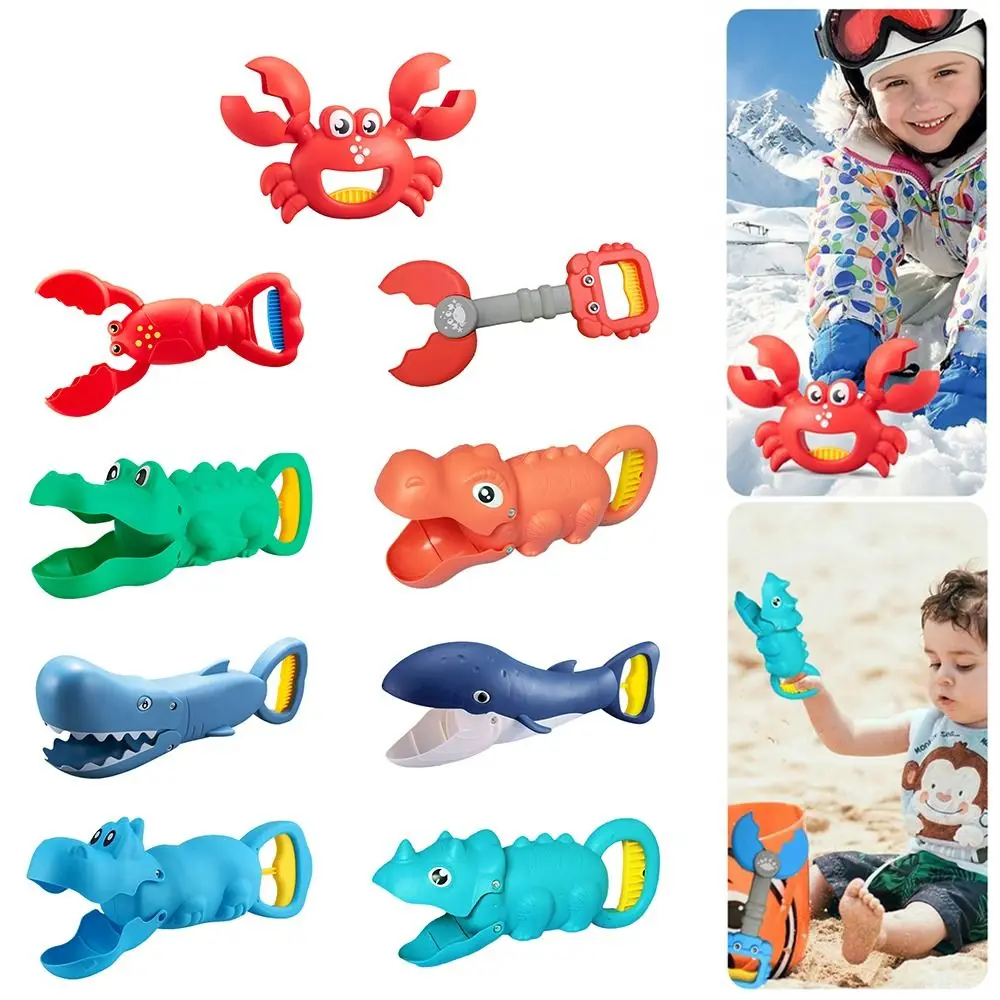 Multicolor Snow Sand Plastic Cartoon Pattern Beach Digging Sand Shovel Snowball Maker Plaything Sand Clip Molds Unisex