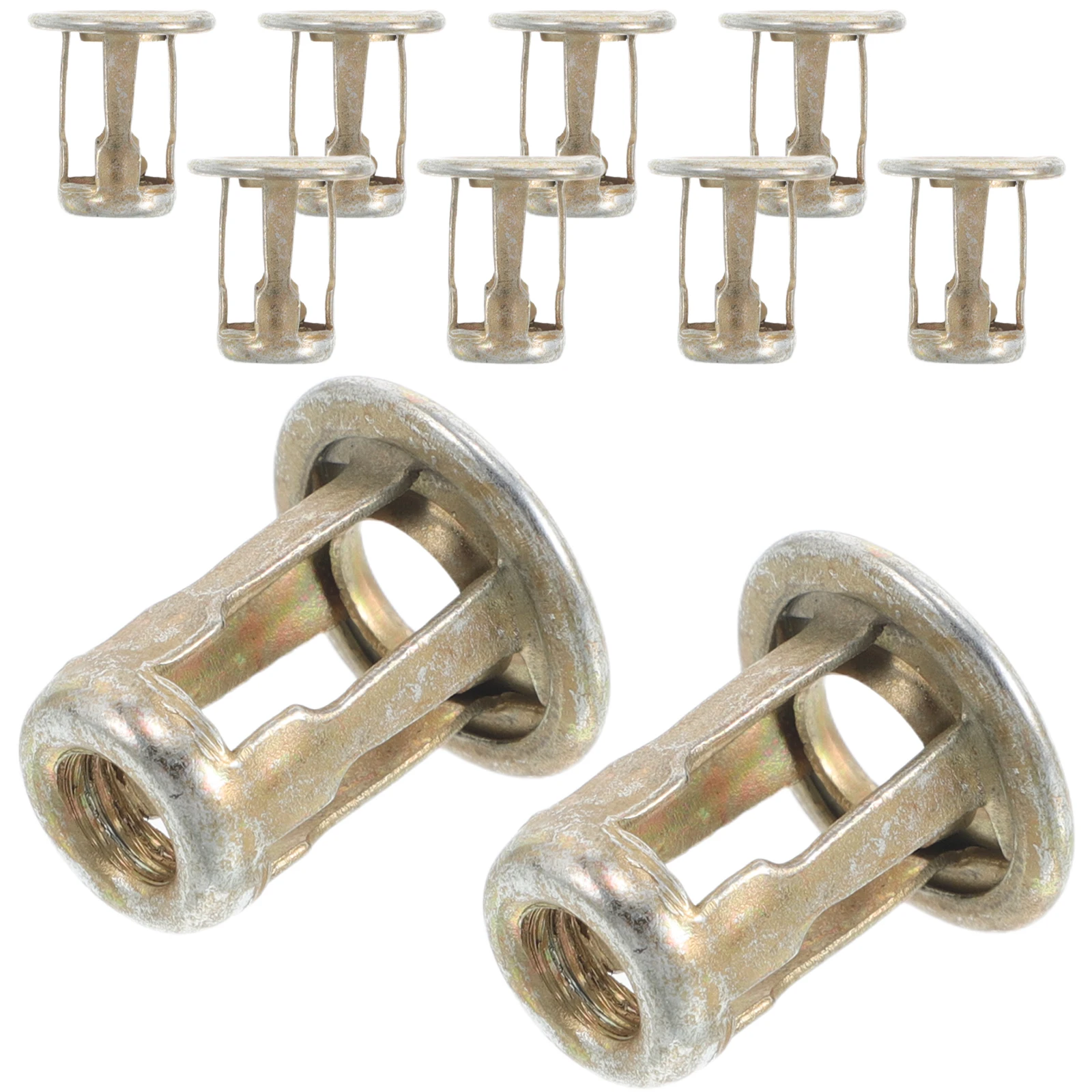 

10pcs License Plate Fastener Hardware Durable Metal Screws Golden for Accessories Vehicle Mounting Kit