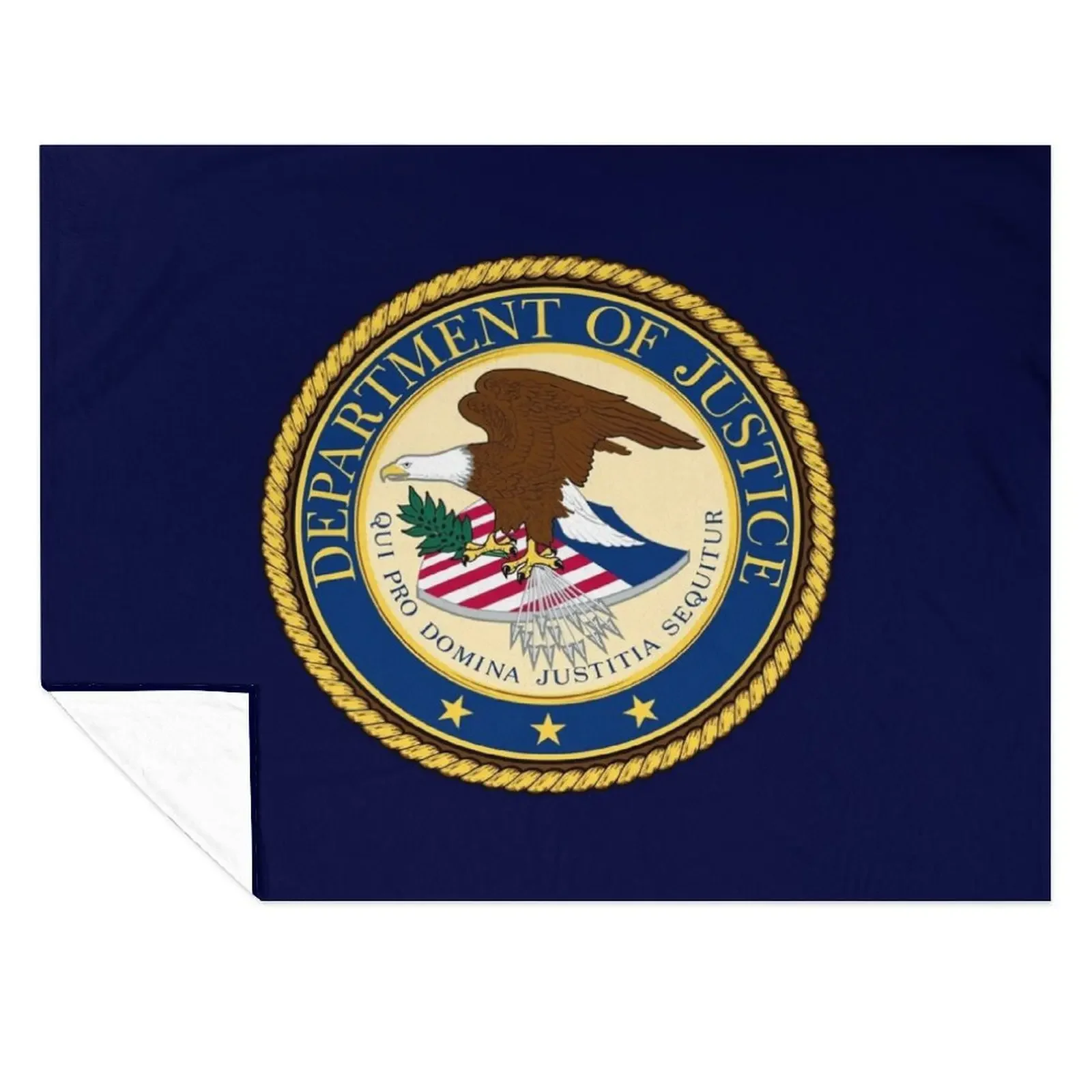 

UNITED STATES DEPARTMENT OF JUSTICE DOJ SEAL Throw Blanket Single Designers Bed Fashionable Decoratives Blankets