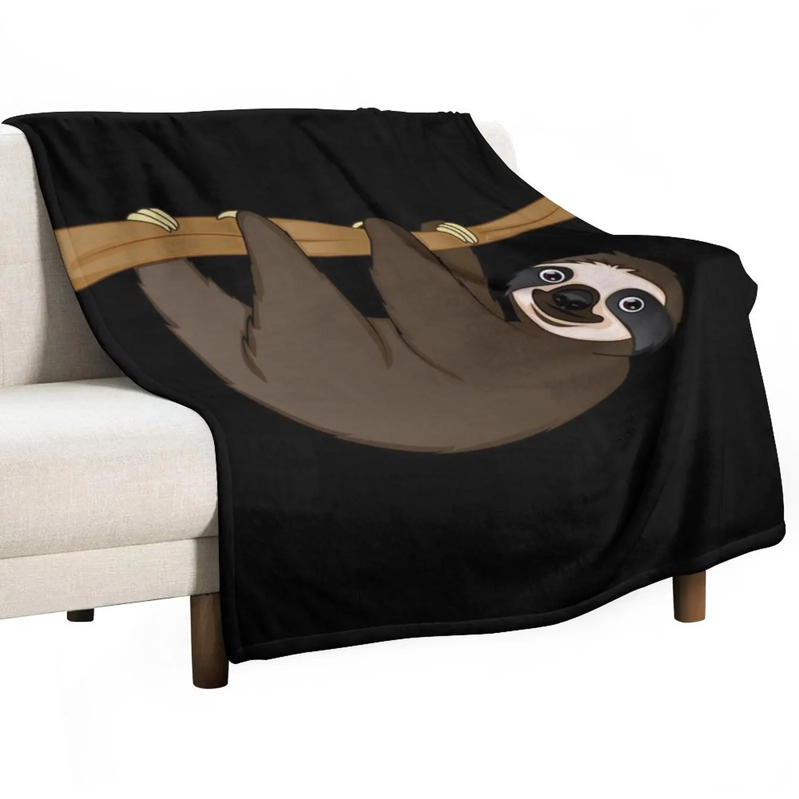 

Sweet sloth Throw Blanket Baby Warm Retros Blankets