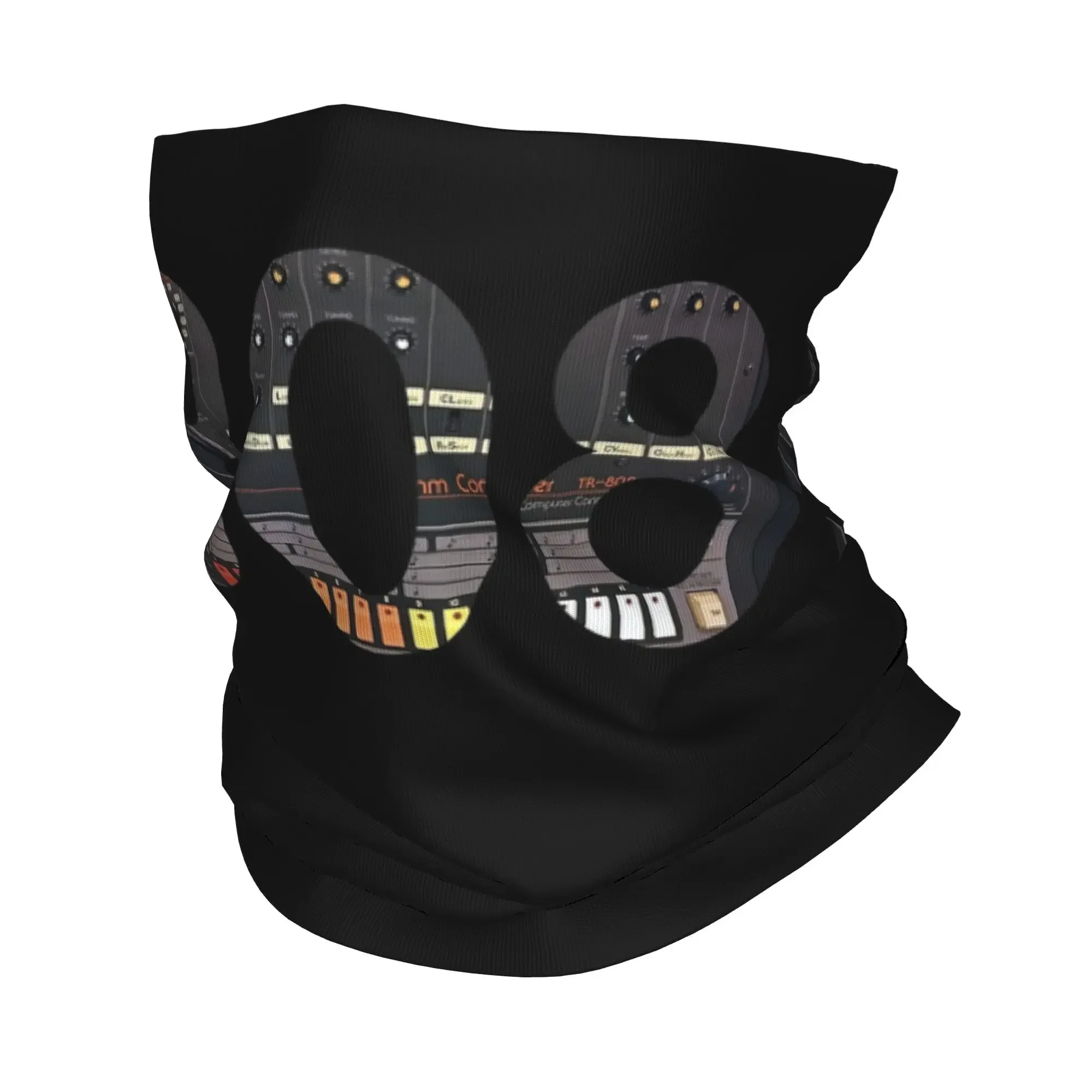 New 808 Classic Music Electronic Drum Machine Bandana Neck Cover Printed 80s Balaclavas Wrap Scarf Multifunctional Headband Adul