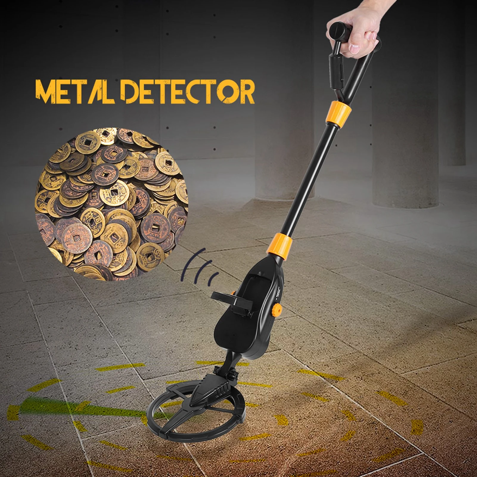

US Sensitive Metal Detector Searching Gold Digger Treasure Scanner for Children Sensitive Metal Detector