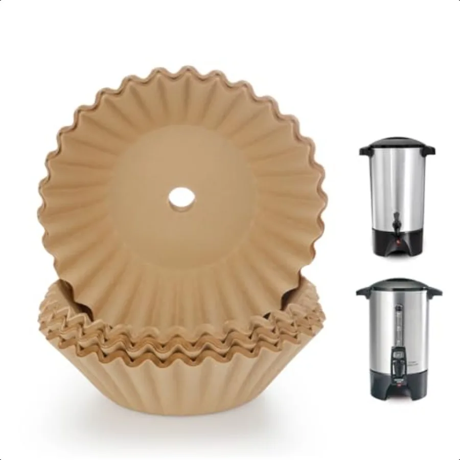 

Coffee Paper Filter 100 Pcs Extra Large Percolator Coffee Filters Compatible with Hamilton Beach 45 Cup 40515G 40519G Percolato