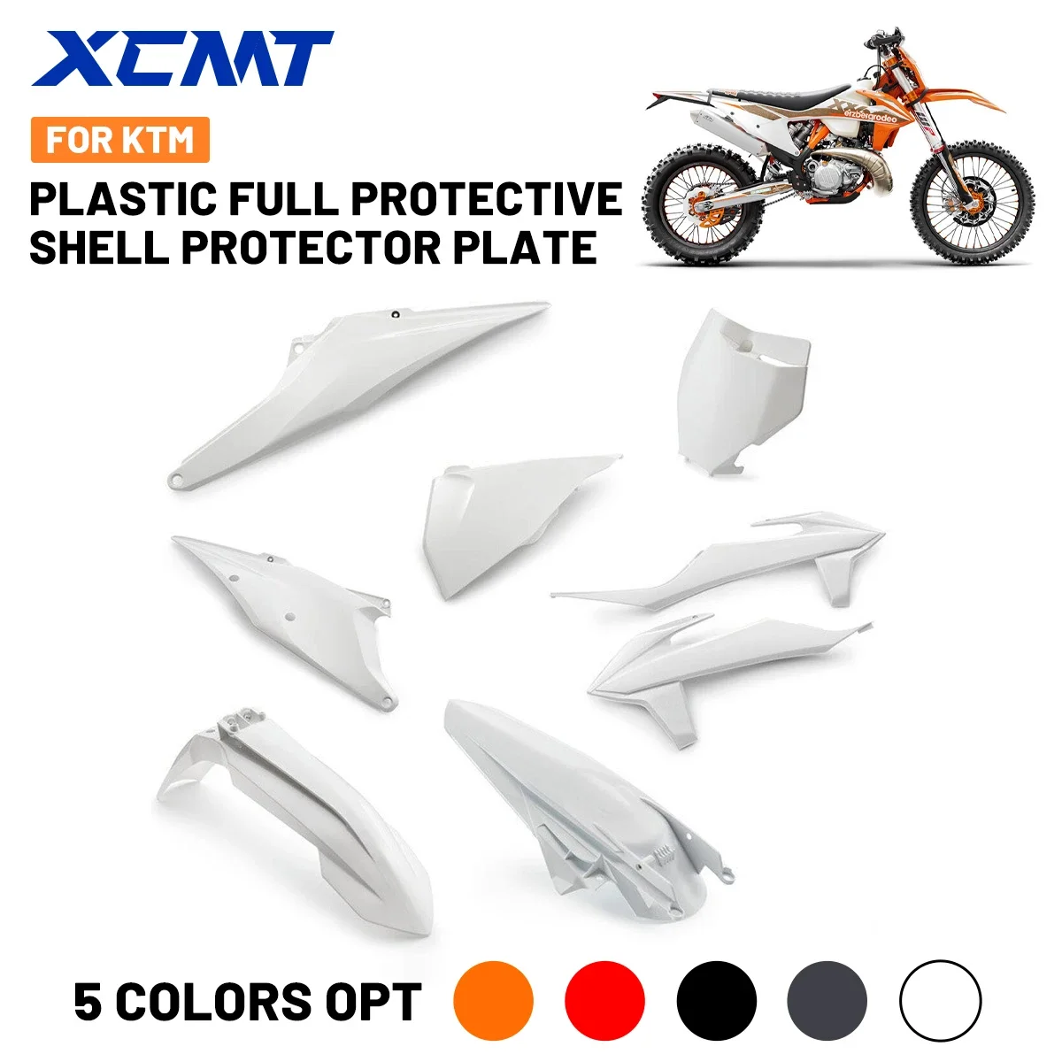 

Для мотоцикла KTM SX SXF XC XCF 2019-2023 полный пластиковый комплект обтекатель корпуса Крышка топливного бака брызговик боковая панель Защитная панель