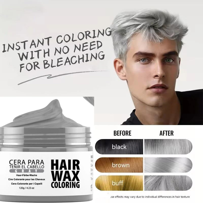 Men Hair Pomade Wax 48 Hour Restoring Pomade Wax Natural Strong Hold Styling Hair Wax Original Hair Clay Pomades Waxes