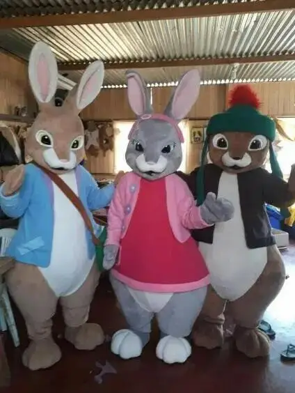 عيد الفصح الأرنب أرنب الكبار التميمة ، كامل الجسم الدعائم ، شخصية هالوين ، دمية الزي ، فستان عيد الميلاد ، جديد #3