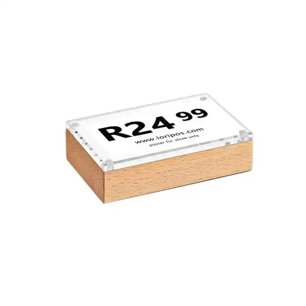 

1Pc 10x7cm Table Stand Card Id Display Upright Photo Frame Acrylic Sign Holder Picture Price Tag Label Sign Frame