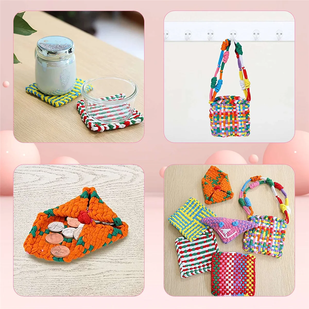 【قطرة السعر!】192 قطعة من حلقات بوثولدر مقاس 7 بوصات حلقات نول النسيج حلقات حرفية مع 12 لونًا لمستلزمات الحرف اليدوية اليدوية أ