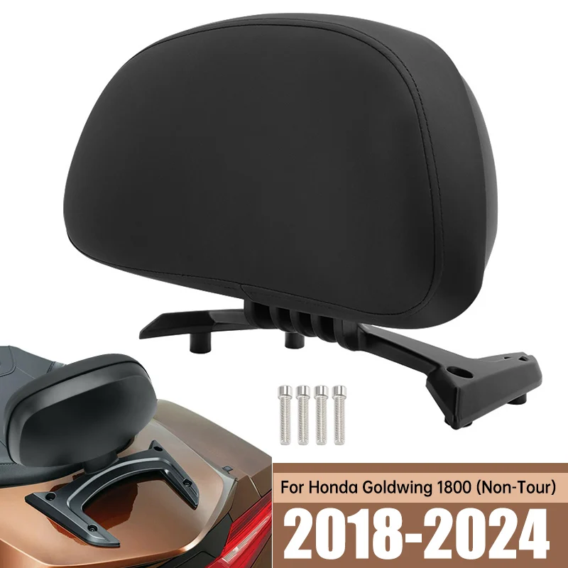 

Motorcycle Front Driver Rider Backrest For Honda Gold Wing 1800 GL1800 2018-2024 Rider Sissy Bar Cushion Pad