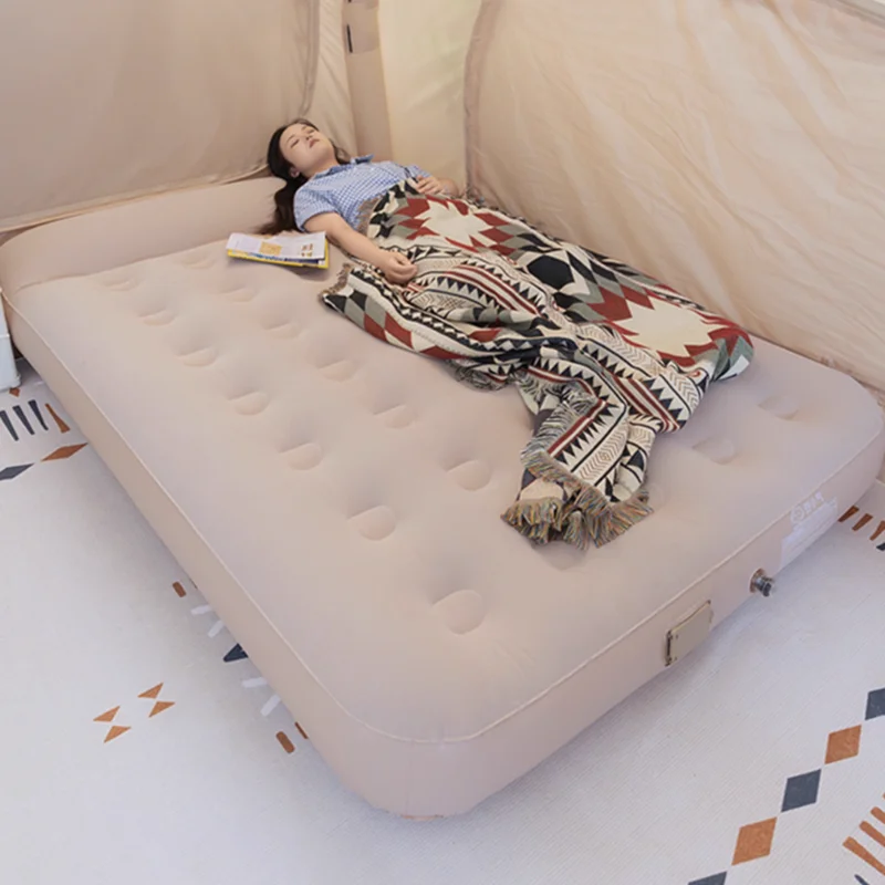 

Indoor Double Inflatable Bed Giant Adult Lazy Lightweight Inflatable Bed Garden Glamping Divano Gonfiabile Home Furniture