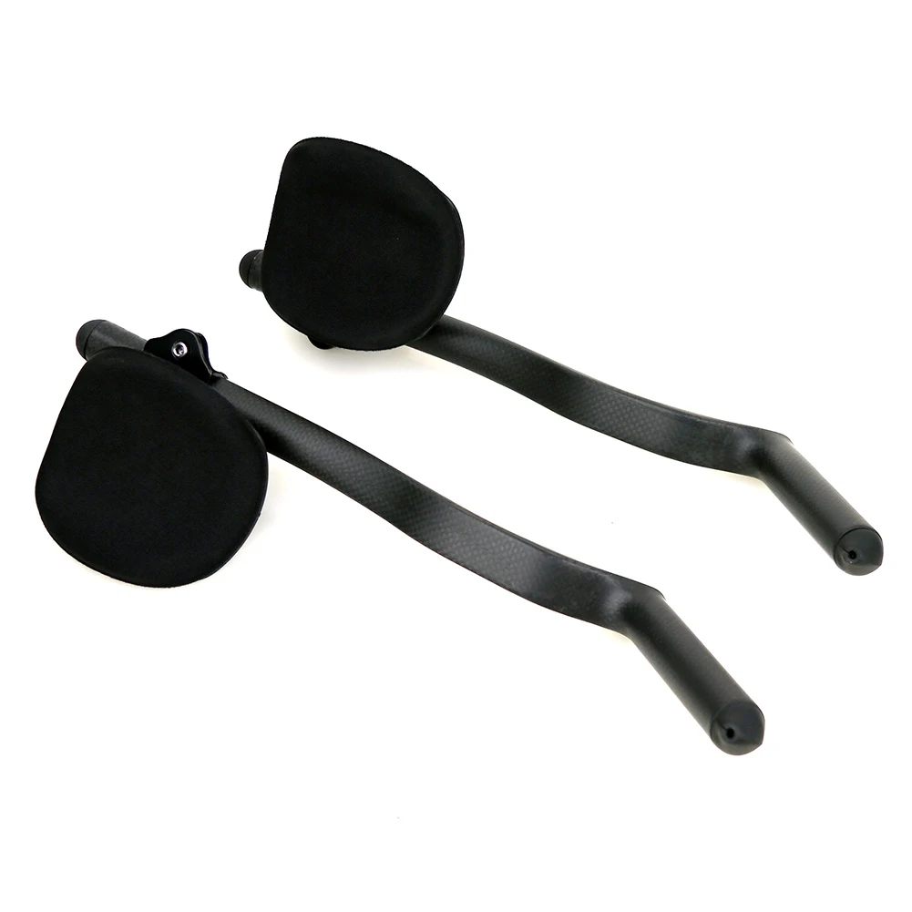 

55° Auxiliary Carbon Fiber Auxiliary Bike Rest Handlebar For Flat Handlebar Long Distance Riding Bike Parts