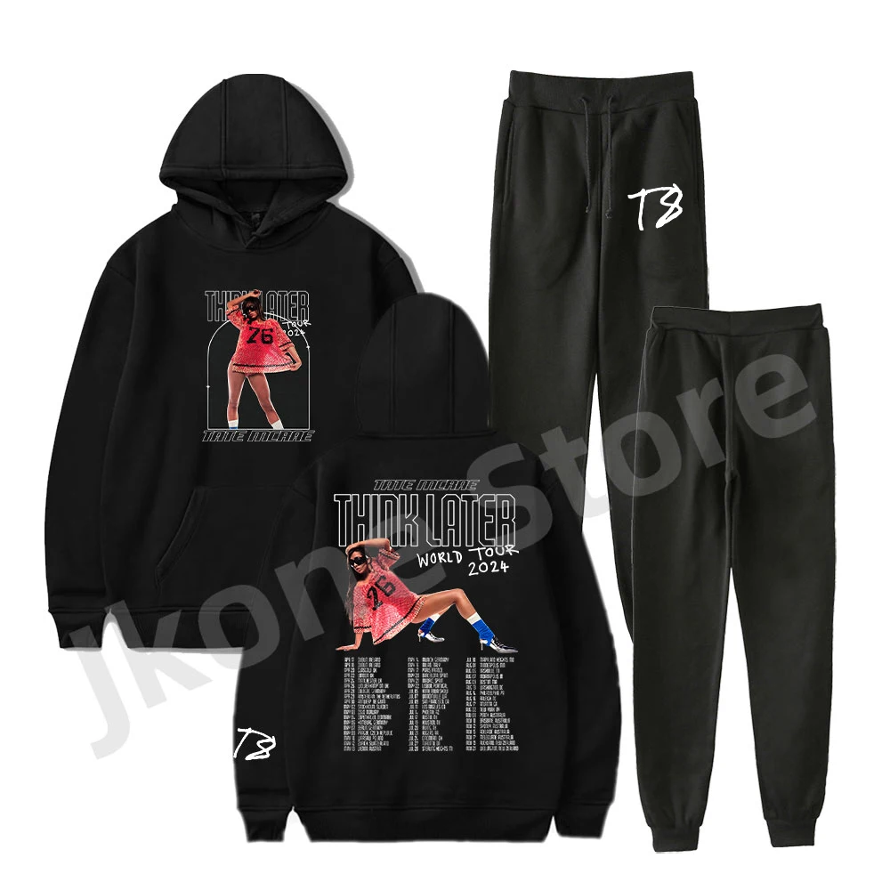 

Tate McRae Hoodies Set Think Later World Tour Merch Winter Women/Men Fashion Casual Sweatshirts