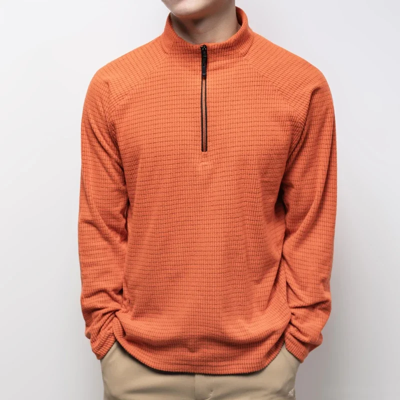 

Высококачественная осенне-зимняя мужская спортивная дышащая футболка с длинными рукавами для бега на открытом воздухе и фитнеса, спортивная рубашка с длинными рукавами и половиной молнии