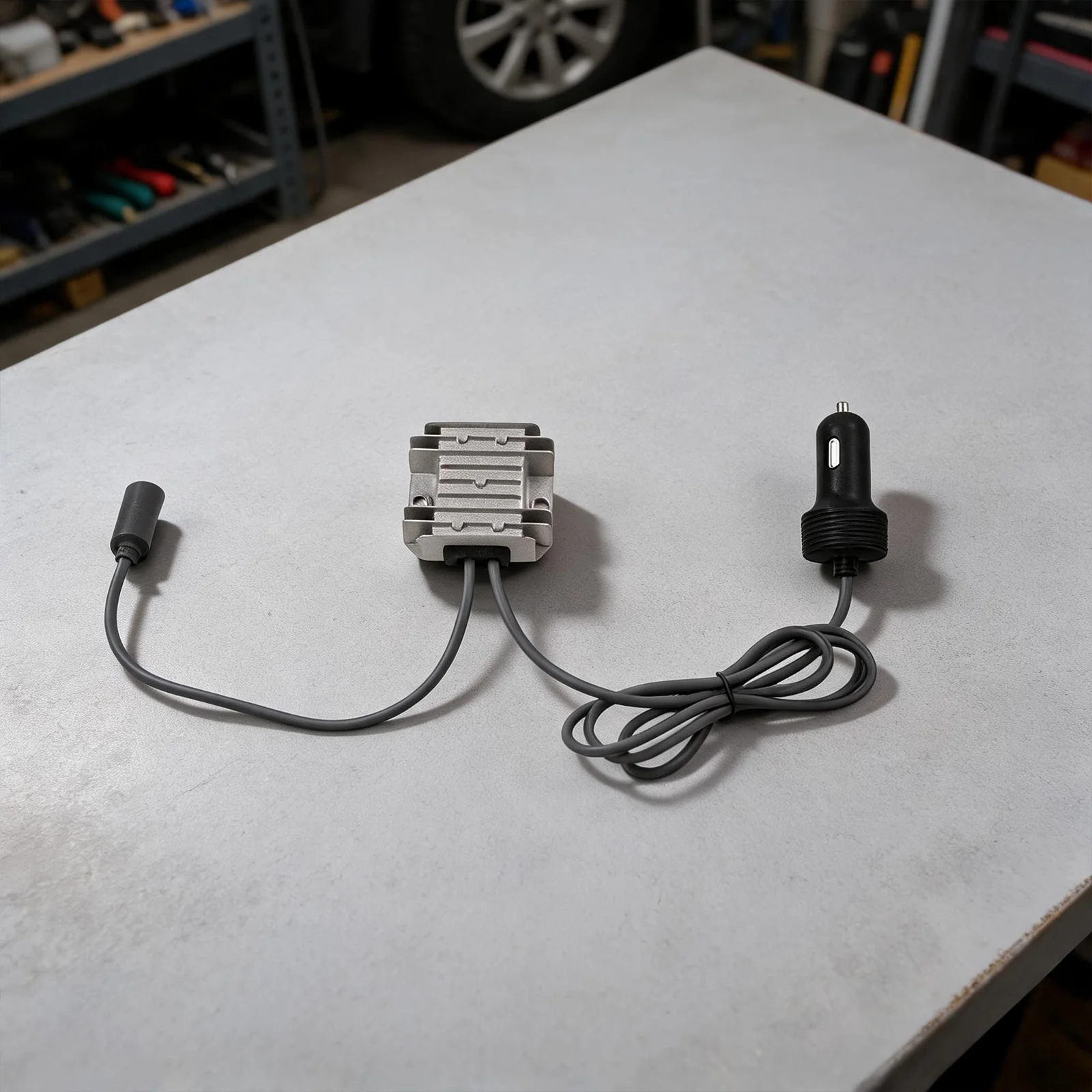 Car Cable Adapter with Boost Converter and 18 AWG Power Cord for Starlink Mini Provides Voltage Stability and Safety Protections