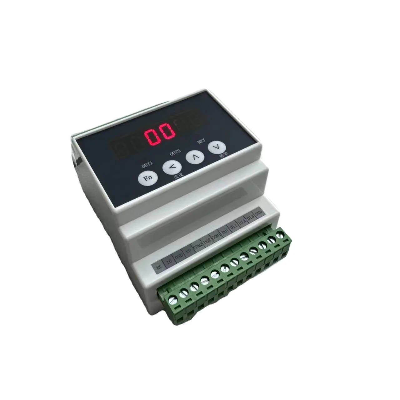 Load Cell Amplifier Digital Weight Transmitter Panel Mounting on  Rails Analog Output Converte