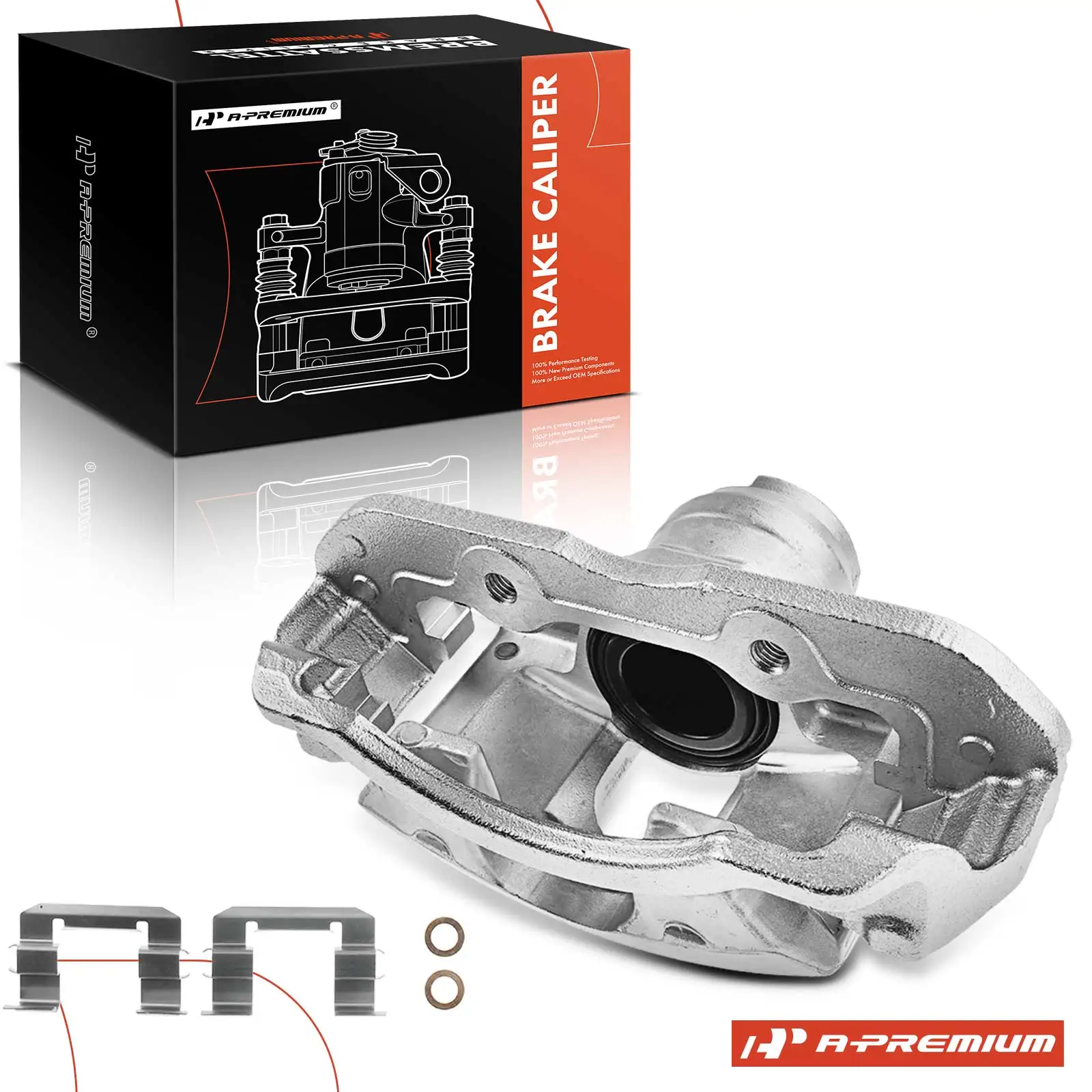 A-Premium Front Driver Side Disc Brake Caliper with Bracket for Ford Focus 2008-2011