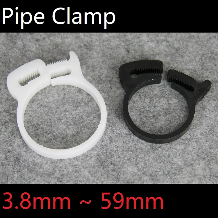 10pcs Hose Clamps 3.8~59mm Plastic Line Water Pipe Strong Clip Spring Cramps Fuel Air Tube Fitting  Fixed Tool