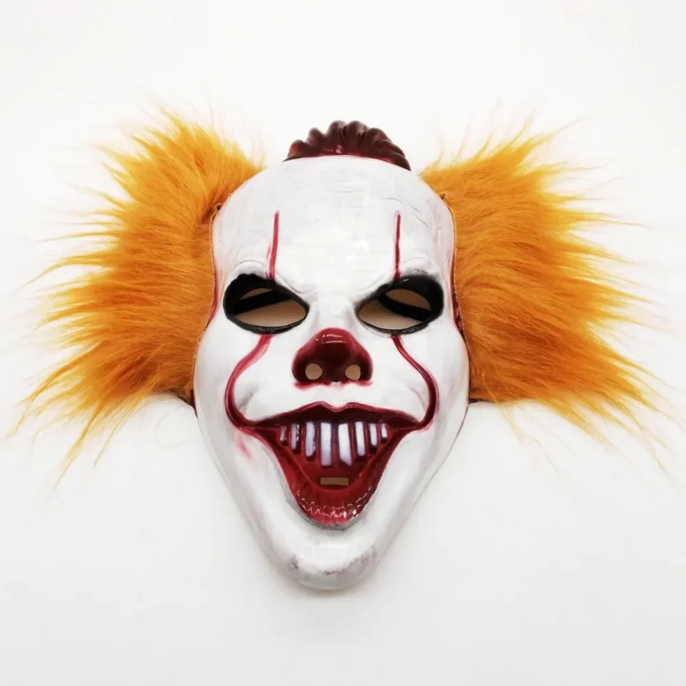 2024 Halloween horror scary full face mask clown resurrection night makeup ball haunted house script killing COS props