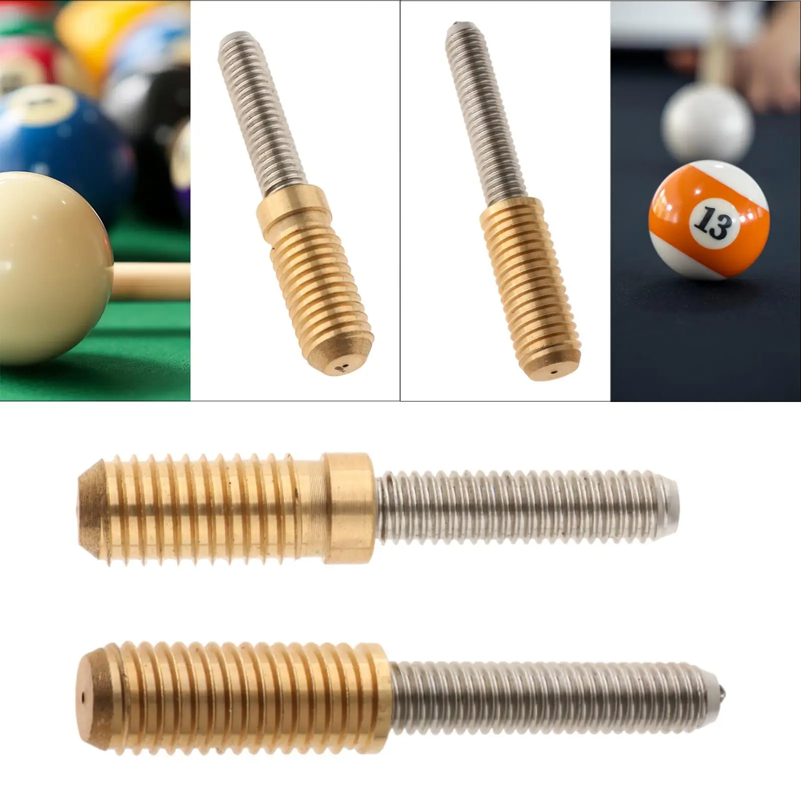 Billiards Pool Cue Joint Pin Insert Hardware Pool Cue Connecting Screws