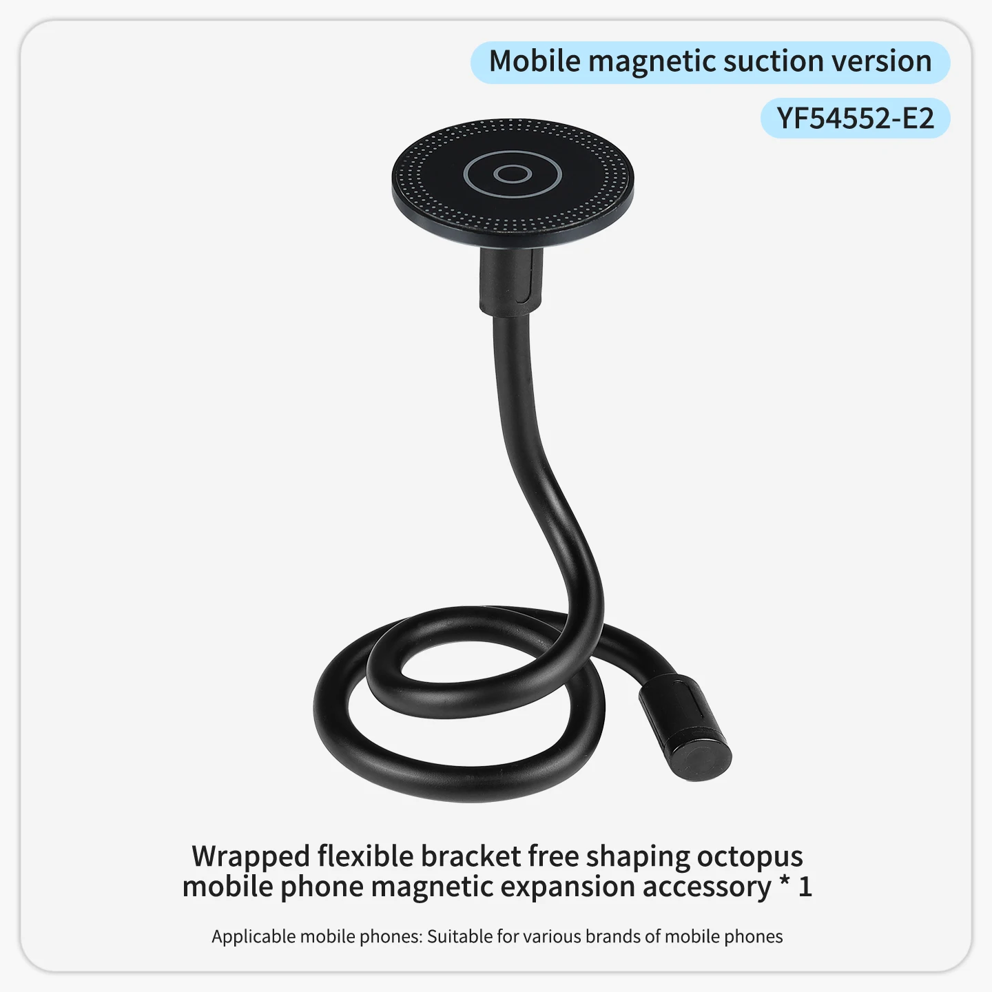 Flexibler Kamerahalter Stativhalterung für GoPro DJI Insta360 Kamera iPhone Huawei Magnet-Halterung Biegbarer Selfie-Stick mit Rotation – Detail 15