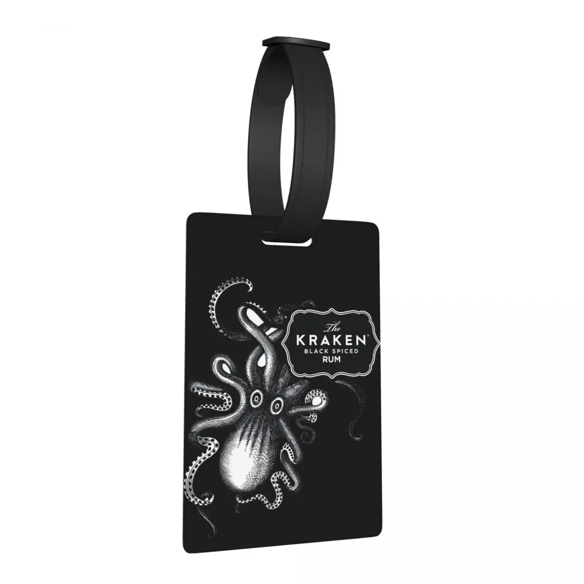 

Kraken Rum Luggage Tags Suitcase Accessories Travel Cute Baggage Boarding Tag Label Holder ID Name Address