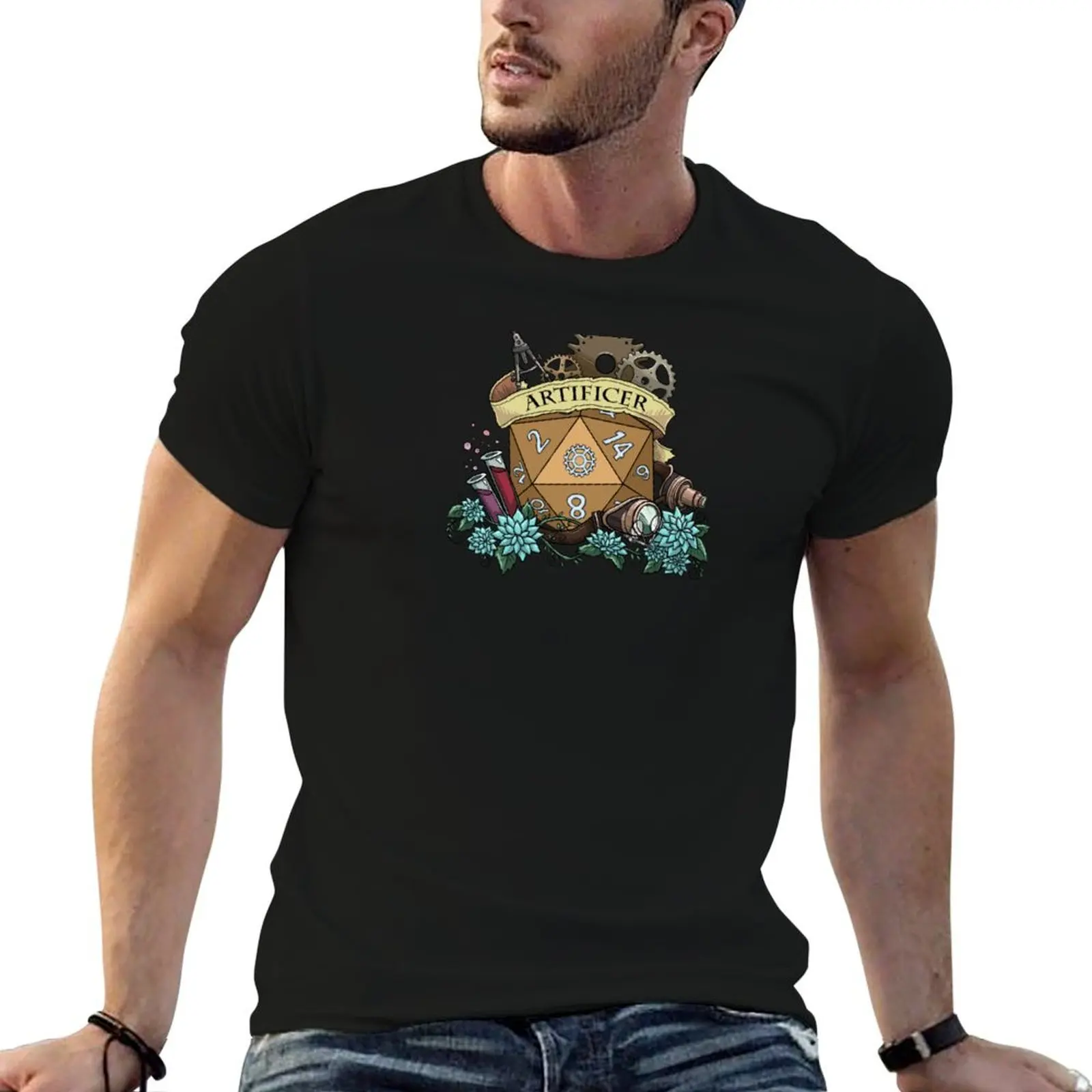

Dice Artificer T-Shirt funny t shirts man t shirts for man slim fit T-Shirt