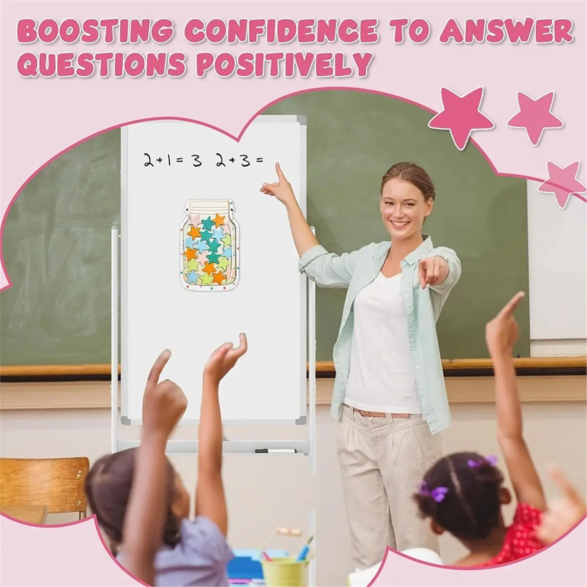 Magnetic Reward Jar for Kids - Star Jar Reward System for Positive Habit Building and Motivation