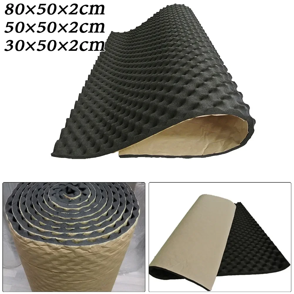 2cm Car Sound Deadener Noise Insulation Acoustic Dampening Foam Subwoofer Mat Car Hood Insulation Silent image 6
