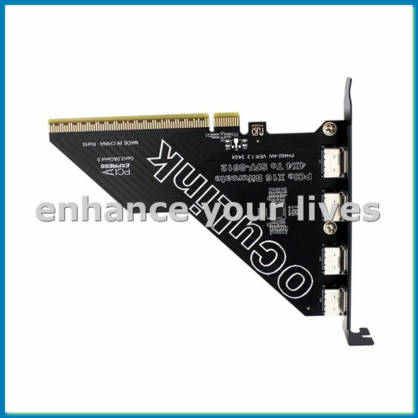 pcie-40-x16-から-4-ポート-oculink-sff-8611-8612-アダプターカード-サポート-sff-8611-8612-から-sff-8639-u2-ssd-アダプターカード-a79u