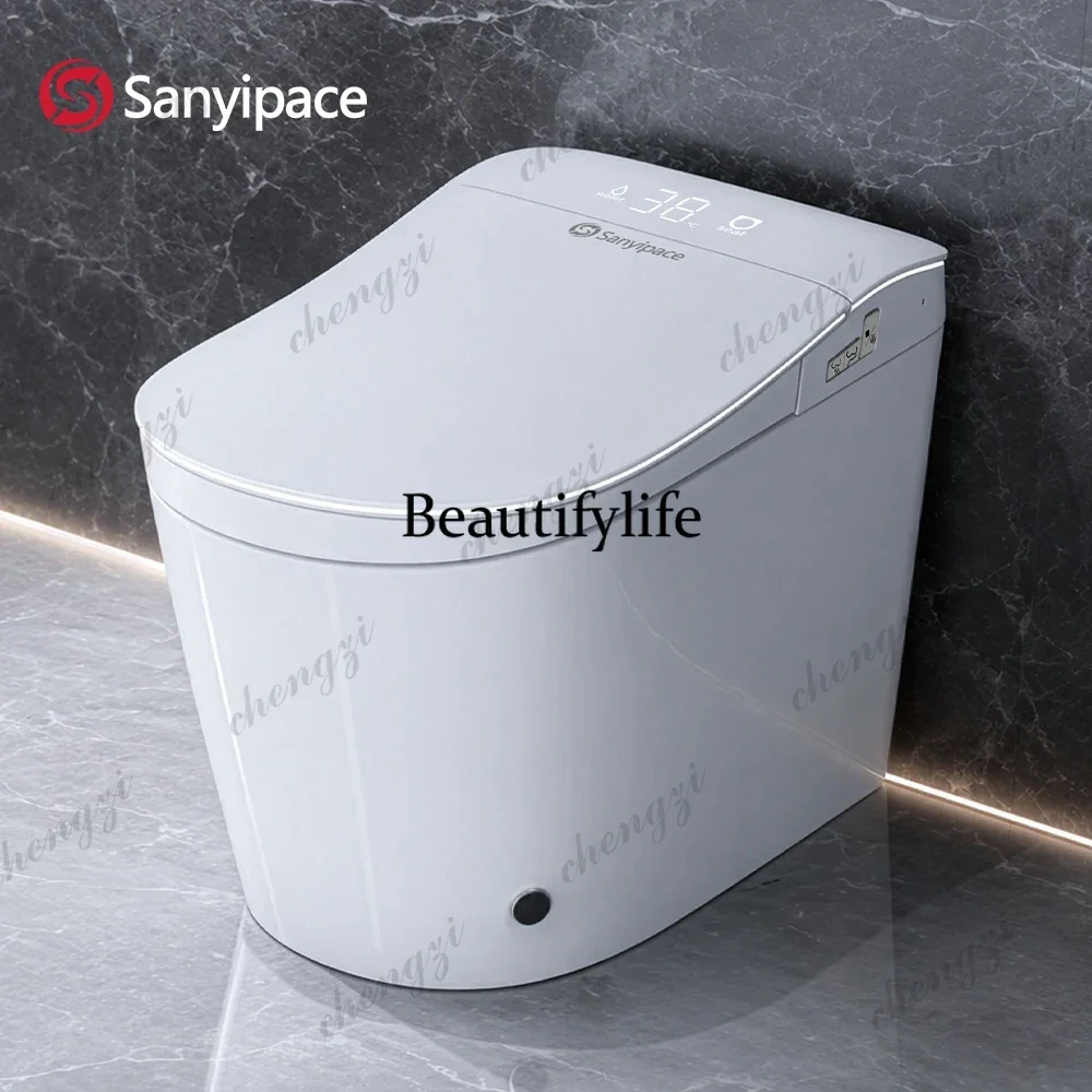 Sanyipace One-piece Smart Toilet Seat and Bidet GFCI 110V Electrical Safety Standard Auto Flush Toilet Warm Water Cleaning