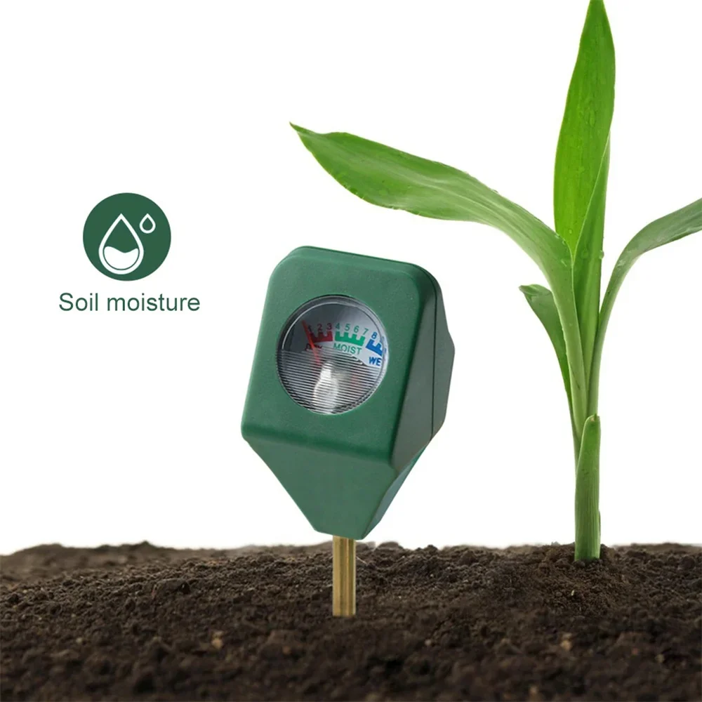 10-1pc Mini Soil Moisture Sensor Meter Probe Gardening Plant Flower Water Analyzer Test Portable Detector Metal Hygrometer Tool