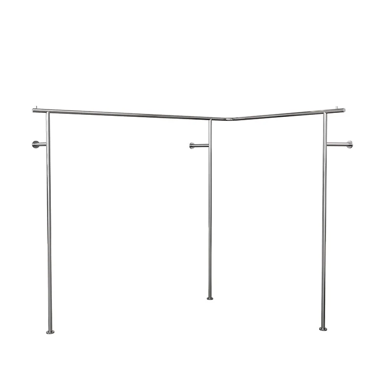 

Clothing store Stainless steel clothes display rack Women's clothing store display rack Children's clothing store hangers