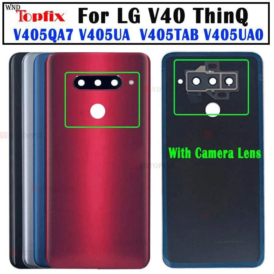 Задний корпус для LG V40 ThinQ, крышка батарейного отсека, чехол для задней двери со стеклом объектива камеры V405QA7 V405UA V405TAB V405UA0, задняя крышка Задний корпус для LG V40 ThinQ, крышка батарейного отсека, чехол для задней двери со стеклом объектива камеры V405QA7 V405UA V405TAB V405UA0, задняя крышка