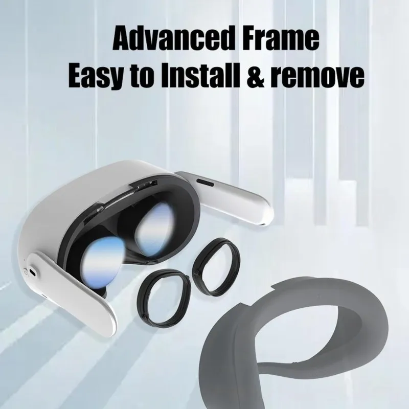 T23C Anti-Blue Light Frame Set(2PCS) For Meta Quest 2/Quest 3S All-In-One Headset VR Accessories,Supports Quick Detachment