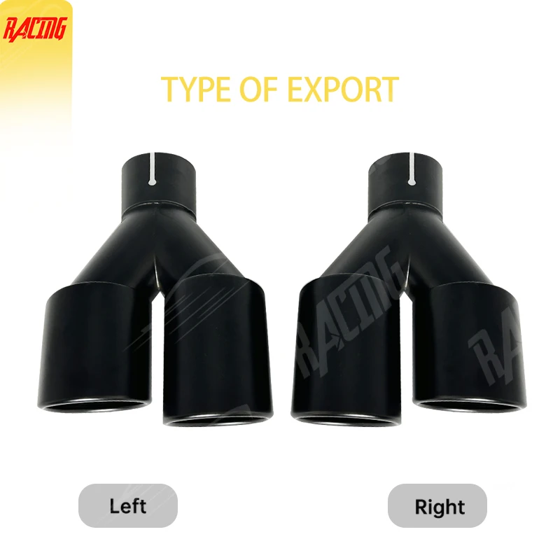 

1 Piece Exhaust Tips Cars Accesstories 89mm Out Matte Black Stainless Steel Car Muffler System Universal Suitable Car Tip Pipes