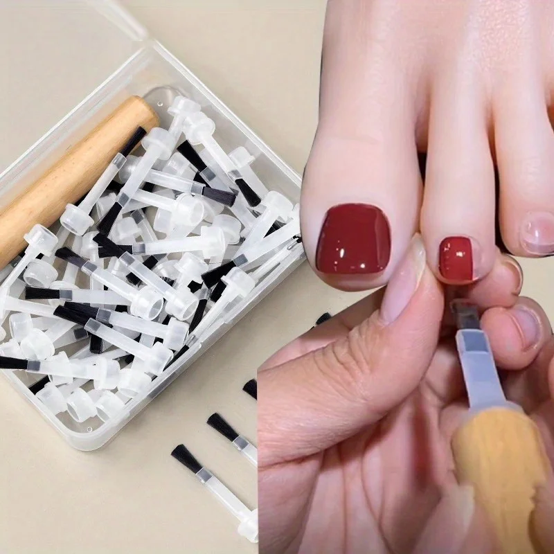 Disposable Nails Polish Brushes High-quality Replacement Head Nail Art Brush Liquid Applicators Manicure Tools