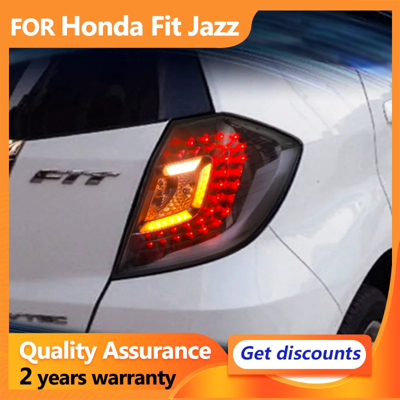 

Tail Lamp for Honda Jazz Fit GE8 FULL LED Tail Light 2008-2013 FIT Rear Fog Brake Turn Signal Automotive Accessories