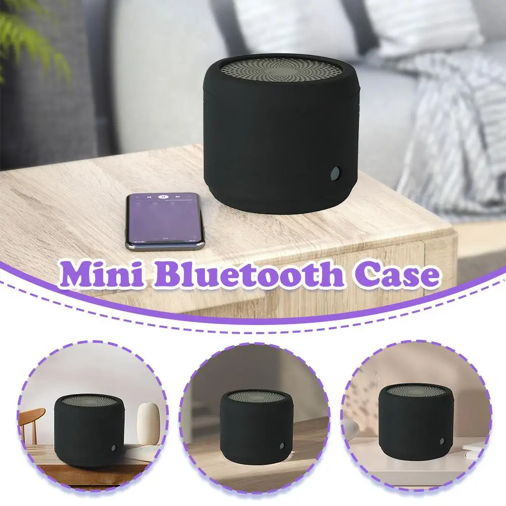 

Portable Travel Silicone Protective Cover Bracket Mini Bluetooth-compatible Speaker Carrying Case Compatible For EWA-A106pr I0O1