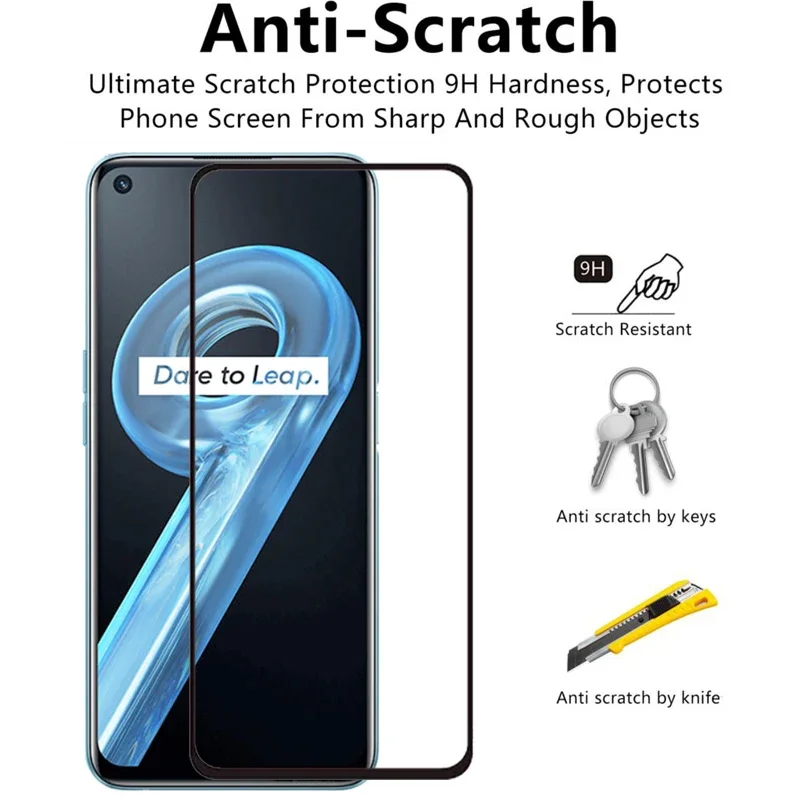 2 قطعة واقية الزجاج المقسى ل Realme 9i حامي الشاشة على Realme9i 9 I I9 فيلم Realmi Reame Relme Ralme Real Me Realm #3