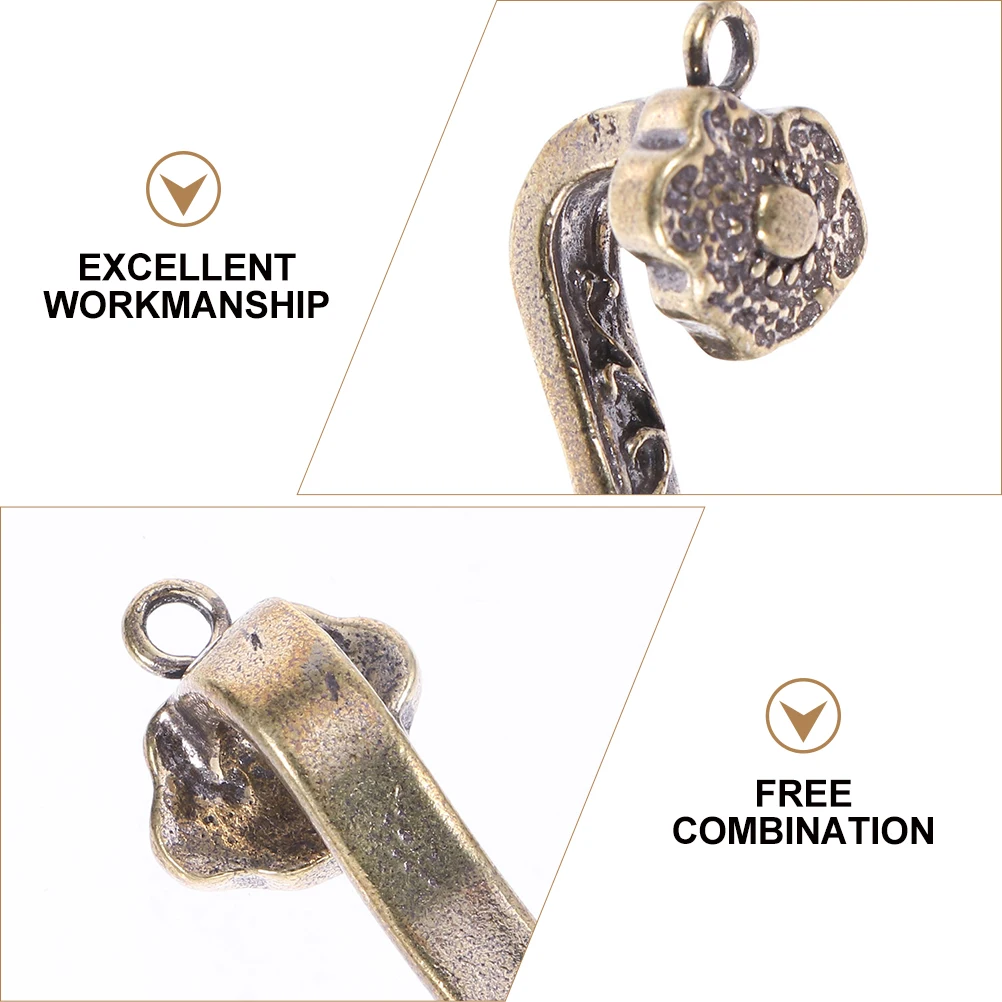 

Auspicious Keychain Jewelry Accessories Pendants Chinese Ruyi Necklace DIY Gift