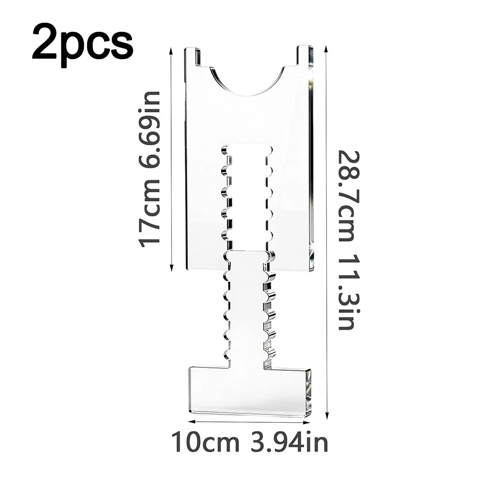 Protects Walls& Furniture- Adjustable Clear Acrylic Wall Spacer(2-Packs), 6.69