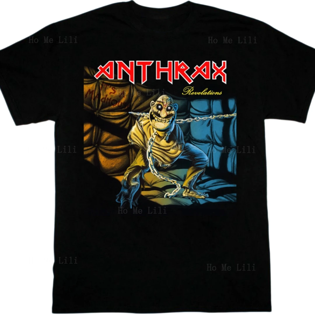 Mens Clothing Vintage Anthrax Band T-Shirt Black Short Sleeve All Sizes S-6xl Shirt Fan