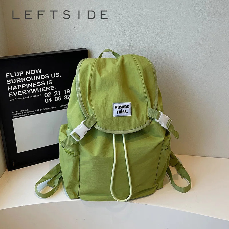 

Левая сторона, женские тканевые рюкзаки большой емкости, новинка 2025, модный летний рюкзак для подростков ​ ​ Школьная сумка для девочек, милый рюкзак