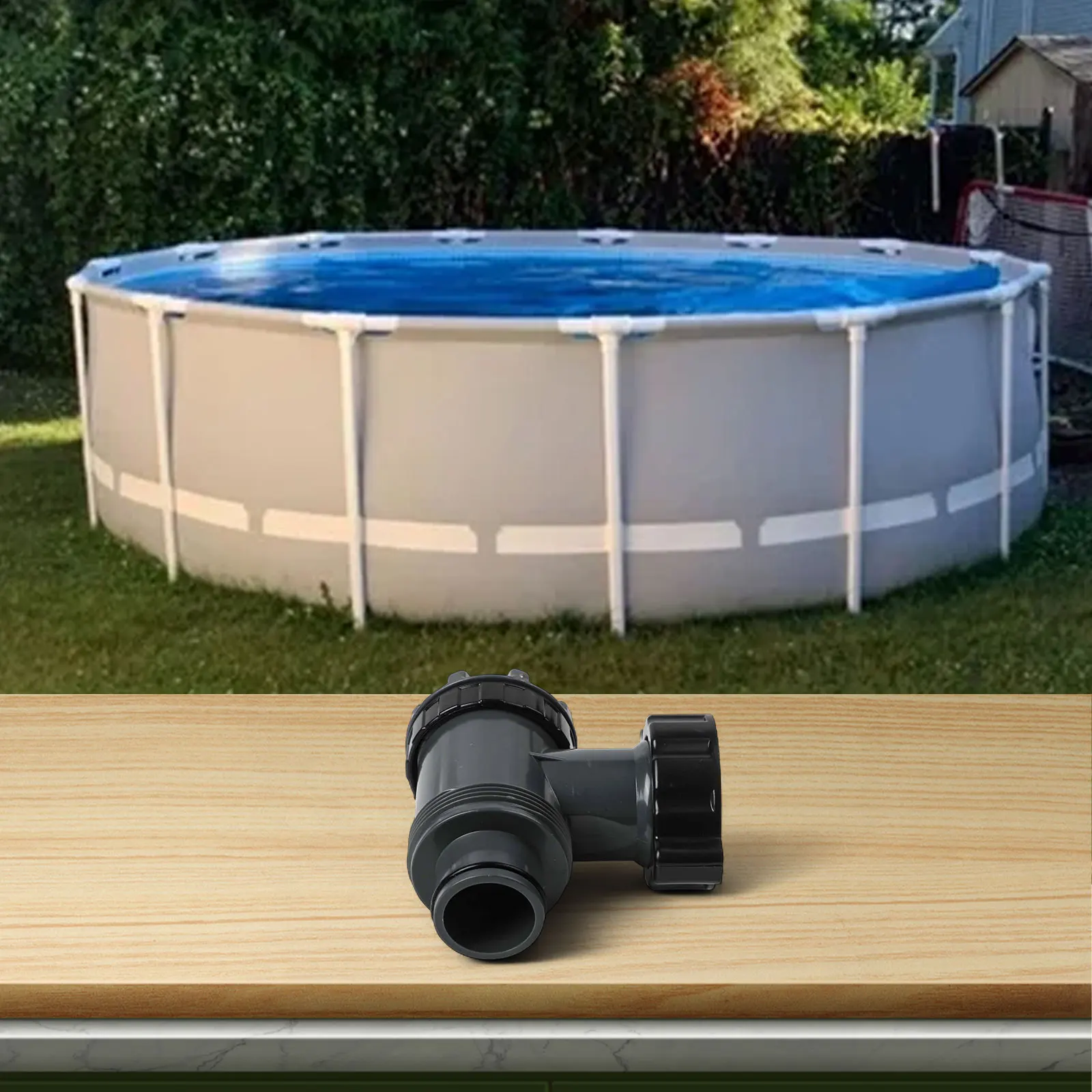 

Замена плунжерного клапана для фильтрующего насоса для бассейна, совместимого с диаметром шланга 38 и резьбовыми разъемами