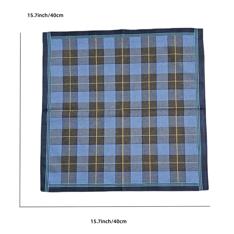 6 pezzi fazzoletti classici vintage da uomo fazzoletto da taschino scozzese fazzoletto di cotone fazzoletti a righe fazzoletto da taschino per uomo