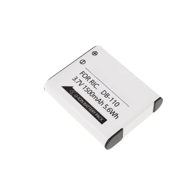 3.7V 1500mAh DB-110 Battery For Ricoh GRⅢ G900 WG-6 GR3 GRⅢ X GR3X THETA S/ SC/ SC2,THETA m15,THETA V / Z1 360 Spherical Camera