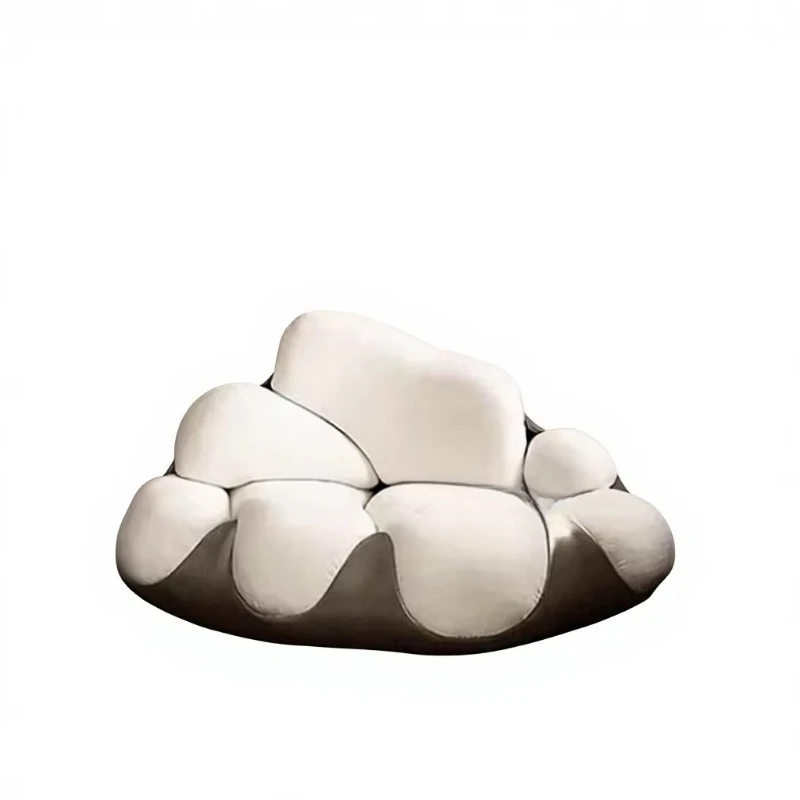 

Simple modern light luxury cloud-shaped irregular single living room sofa seat