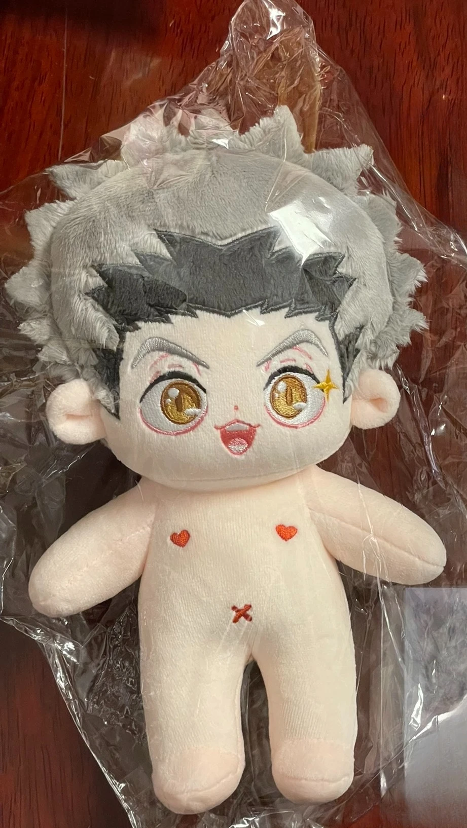 ¡Anime Haikyuu! !、Kotaro Bokuto Cosplay muñeco de peluche suave vestido de cuerpo juguetes de peluche de algodón figuras regalo 20cm