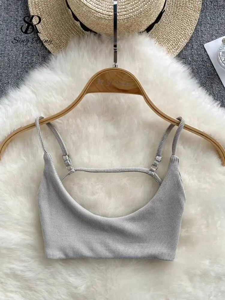 Summer Backless Sexy Camisole Women Strap Slim Beach Top  Sleeveless Streetwear Korean Strap Sensual Tank Top