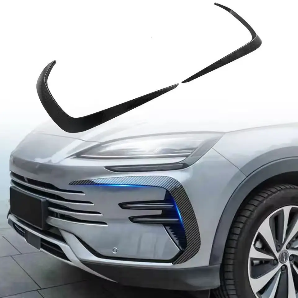 

For BYD Song Plus Seal U DM-i EV 2023 2024 2025 Car Front Fog Light Lamp Cover Protector Strip Wear resistant Car Accessories